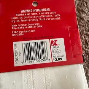 Kmart cream napkins